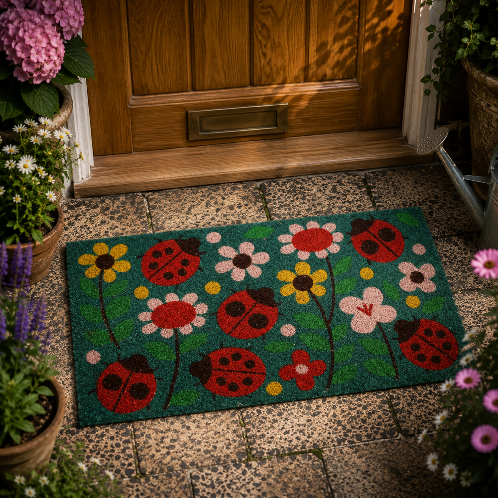 Dørmåtte 'Ladybird' (73x43x1,5 cm)